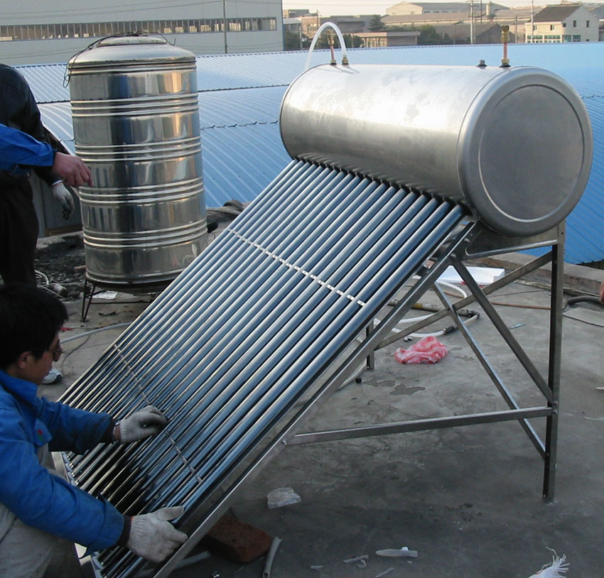 Tanque de bobina de cobre a presión Calentador de agua solar