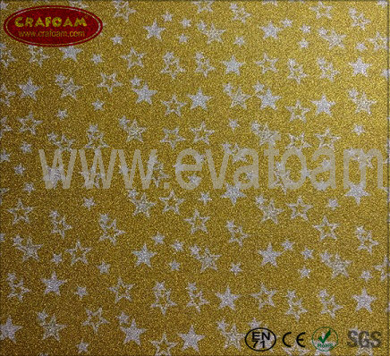 Glitter Film EVA Foam Sheets (Star)
