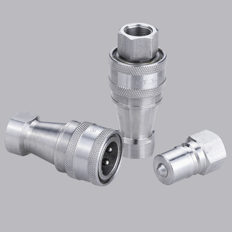 ISO7241-B KZF CLOSE TYPE quick disconnect coupling (Stainless Steel)
