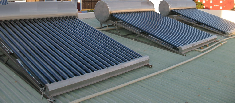 Calentador de agua solar compacto residencial sin presión