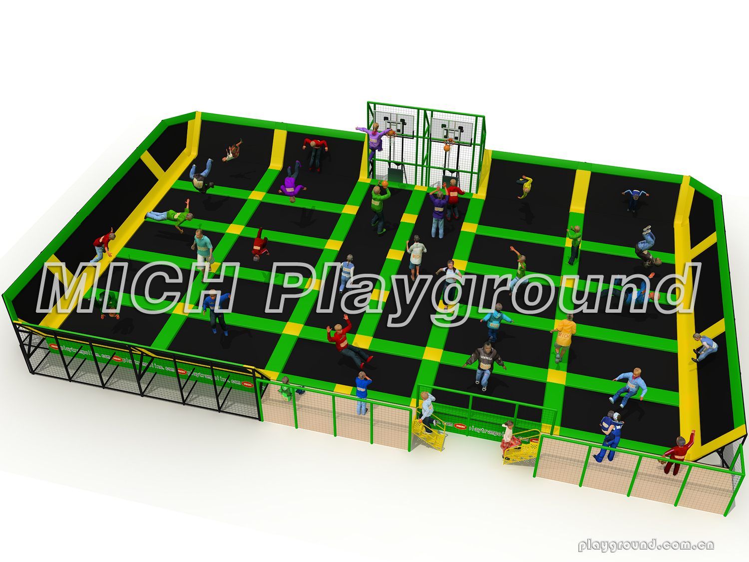 MICH Indoor Trampoline Park Design для развлечений 3508A