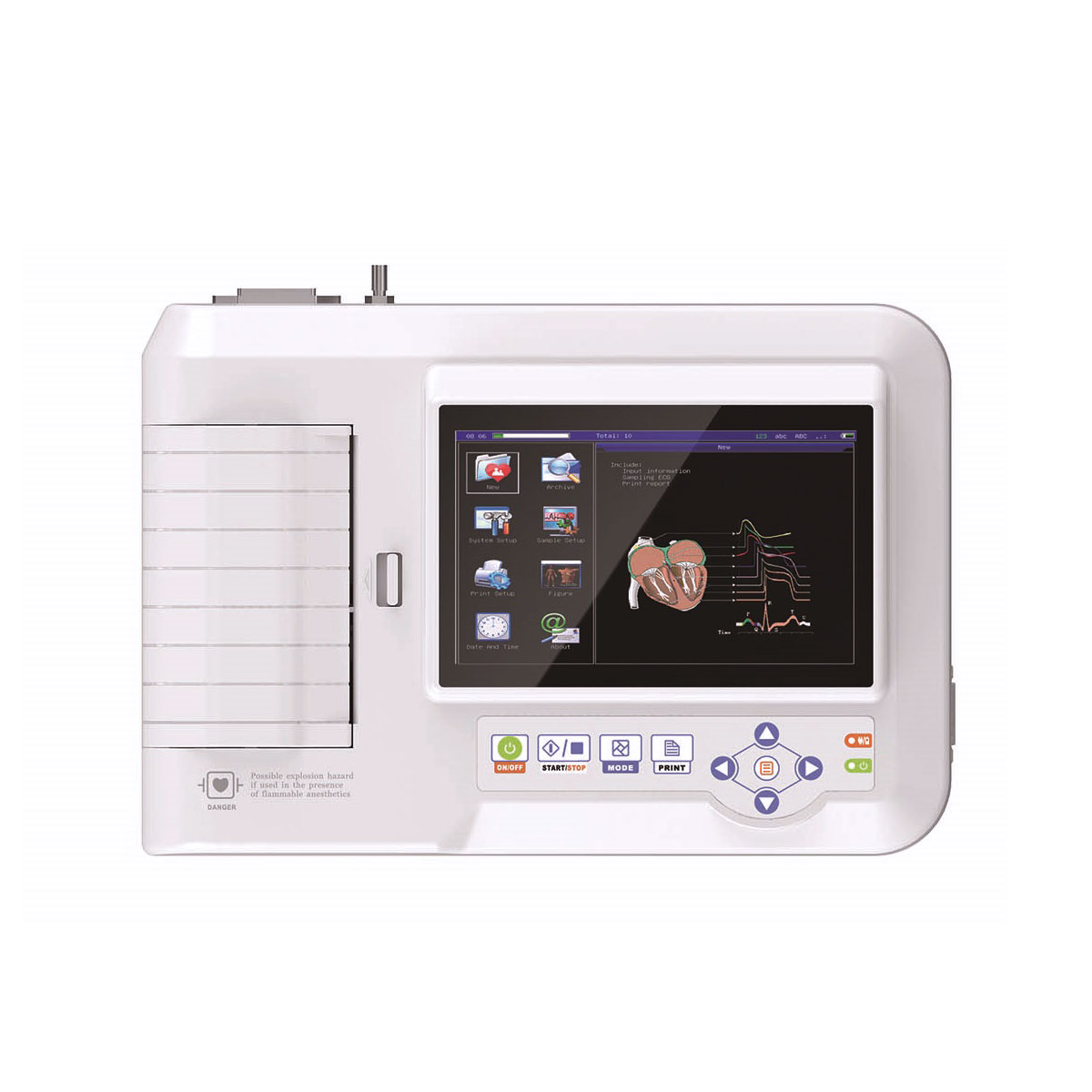 Medical CE approved Electrocardiograph Digital 6 Channel ECG machine ...