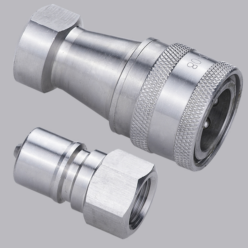 ISO7241-B KZF CLOSE TYPE quick disconnect coupling (Stainless Steel)