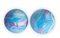 Professional multicolored lacrosse ball for training
