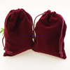 new design peach red electroplated 8oz glass candle jars with velvet bags for candle 