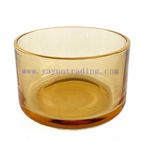 650ml 21oz empty amber luxury glass candle jars for candle making 