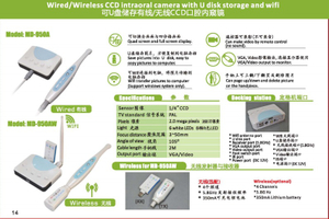 2.0 Mega Pixels Wireless Dental Intra-Oral Camera (With VGA/Video/Wifi port)