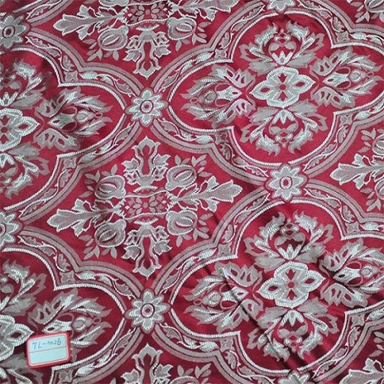 Yarn Dyed Cotton/Poly Blend Jacquard Fabric, Floral Jacquard Fabric, Woven Jacquard Upholstery Fabric