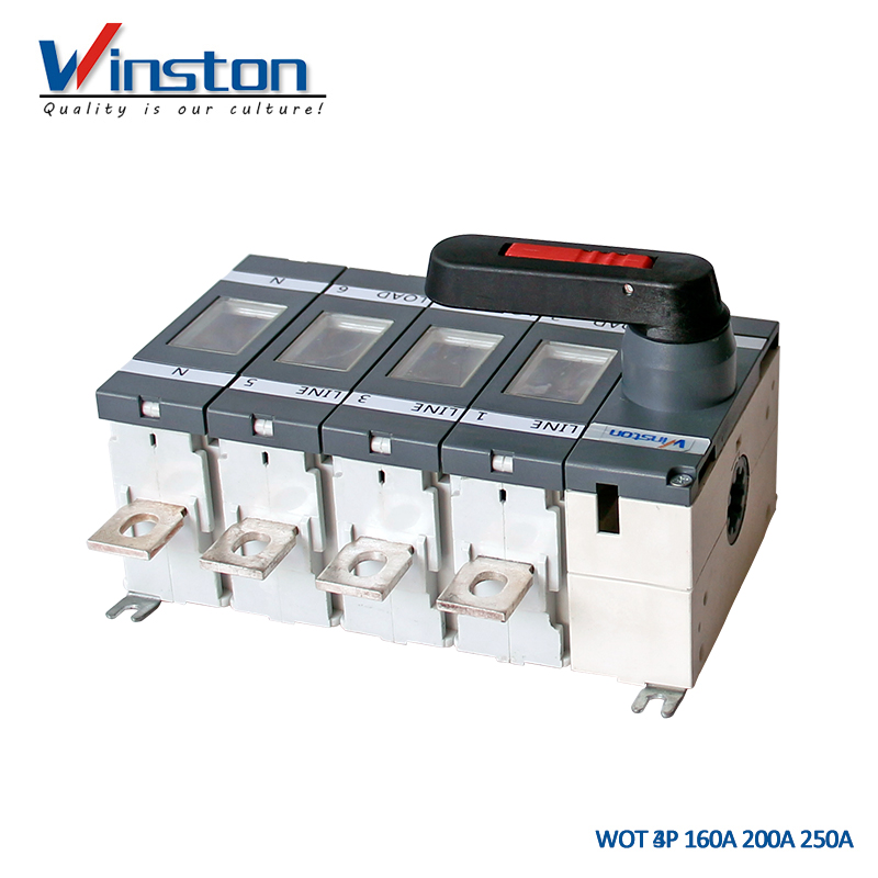 Interruptor de aislamiento de carga industrial WOT 4pole 160A 200A 250A
