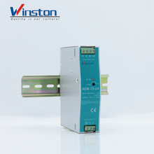Fuente de alimentación de modo de conmutación de riel DIN Winston NDR75-24 de alta calidad 75W 24V 3.2A