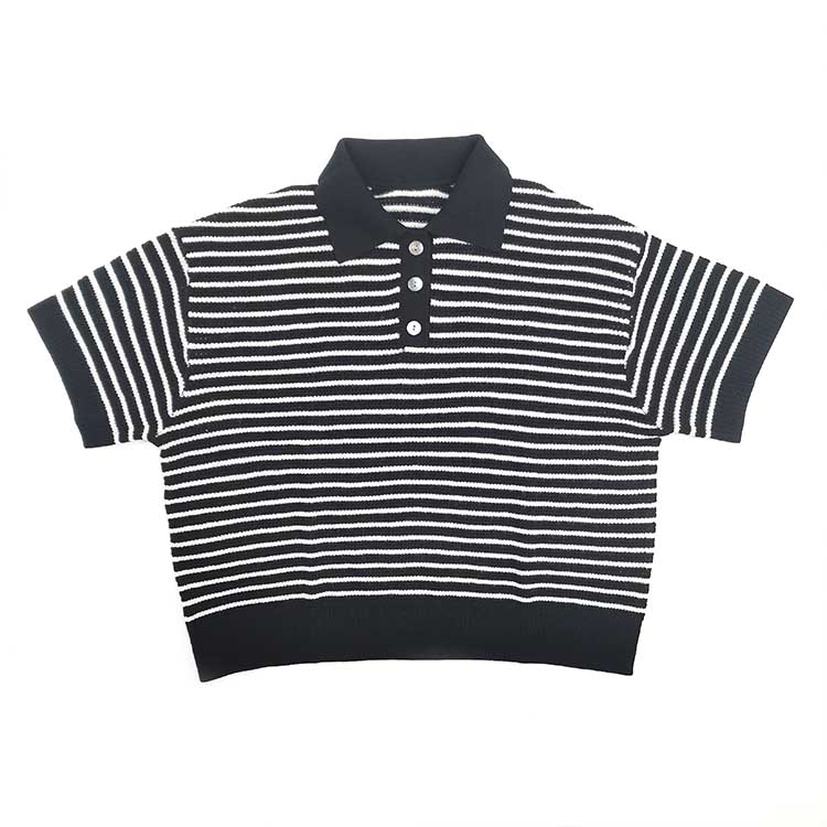 Γυναικείο πουκάμισο POLO 100% μαλλί ριγέ 4