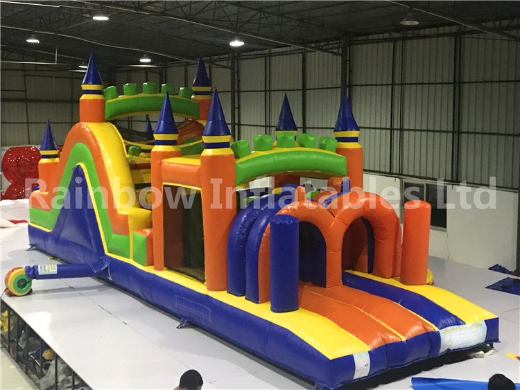 RB5075 (10x3x4m) Inflatable Castle obstacle Course For Kids