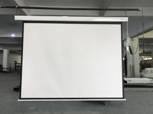 Large projector screens electric projection screen big motorized projector screen fabric