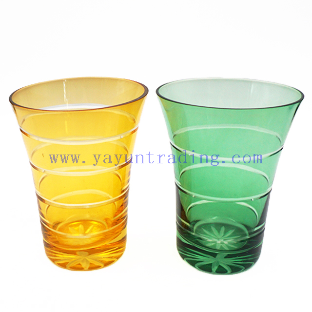 New Design 240ml 8oz Hand-cut Cold Tea Water Glass Drinking Cups