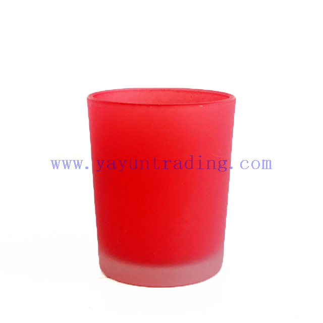 Wholesale Custom Jar Holder Luxury Pink Glass Candle Jars