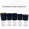 Home Decoration Candle Jars Frosted Glass Luxury Customized Creative Cylinder Containers