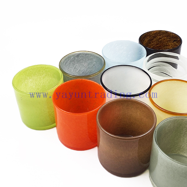 Gift Custom Votive Cup Luxury Handmade Glass Candle Holder for Home Wedding Decor