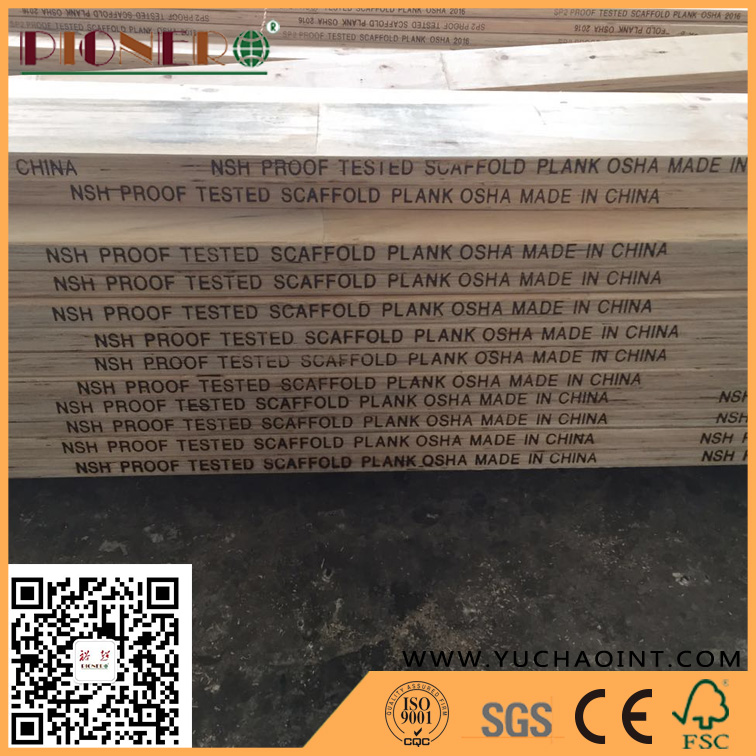 OSHA Standard Pine LVL Scaffold Plank for Construction