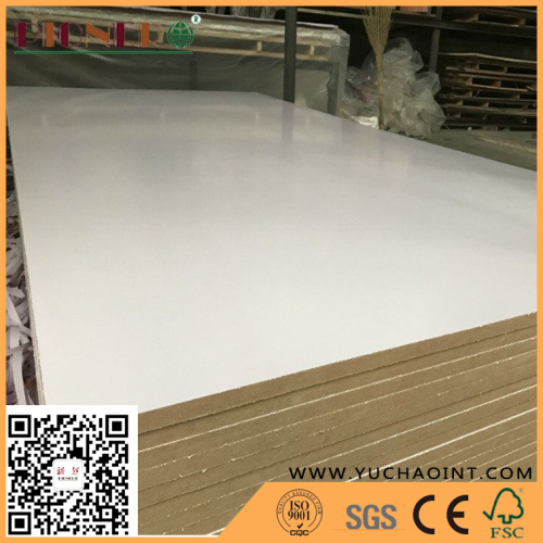 White Color Melamine Laminated MDF for Making Furniture