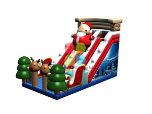  RB06110(14x9x7m) Inflatable Christmas theme snowman slide for kids for sale 