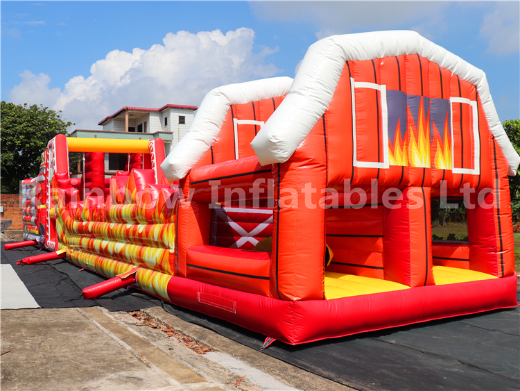 RB5203(20x4x5m) Inflatable long car Obstacle Course For Kids