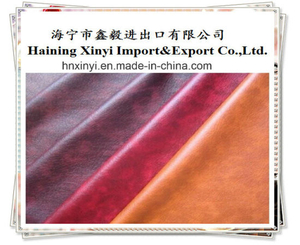 Embossed Light Design PU Leather with Twill Fabric for Sofa/Car Leather Seat/Upholstery/Leather Sofa Supplier