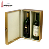 Wholesale golden leather wine gift box