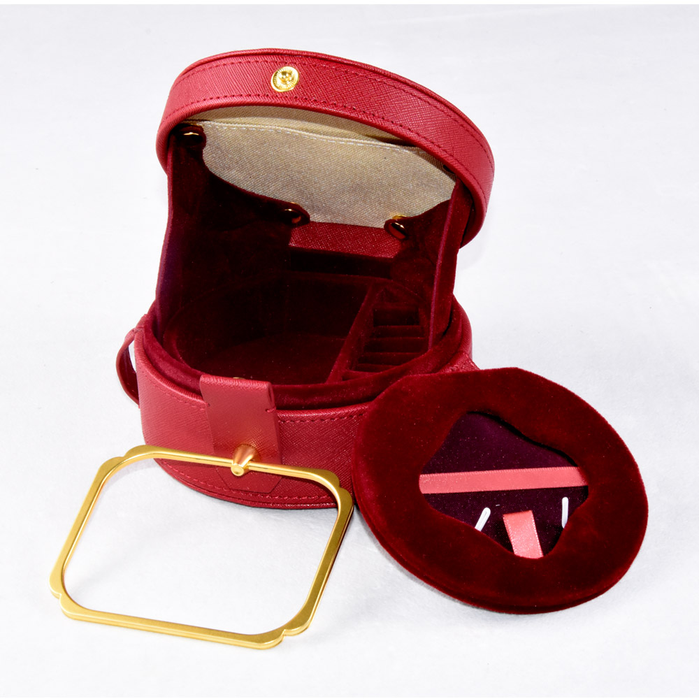 バッグ型ジュエリーボックス　おしゃれで可愛い宝石箱　旅行用　携帯可能　ジュエリーケース