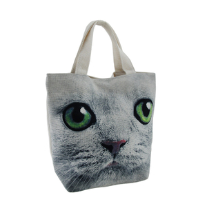 Cute Reusable Cotton Lunch Bag