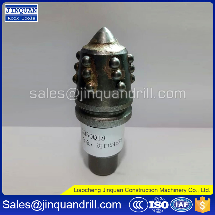 Engineering Construction Foundation Drilling Bullet Teeth Round Shank Conical Cutter Bits Pick Holders