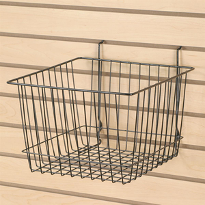 Wire Baskets for Slatwall or Gridwall Holders for Bulk Displays