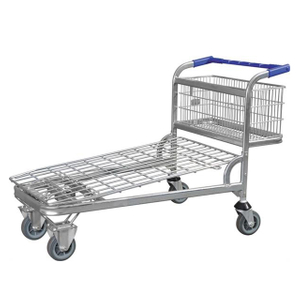 Convenient Storage Cart Foldable Warehouse Trolley 