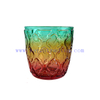 Wholesale 10oz 300ml Translucent Rainbow Shiny Horn Glass Candle Holder