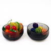 Traditional Style Dinnerware Gray Glass Bowl Salad Bowl Set Serving Bowl