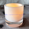Customized White Decorations Solid Table Decor Glass Crystal Candle Jar