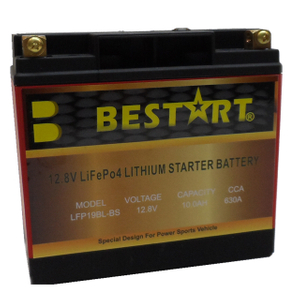 12.8V 10ah Lithium Ion Battery LFP Battery for Motorcycle LFP19BL-BS