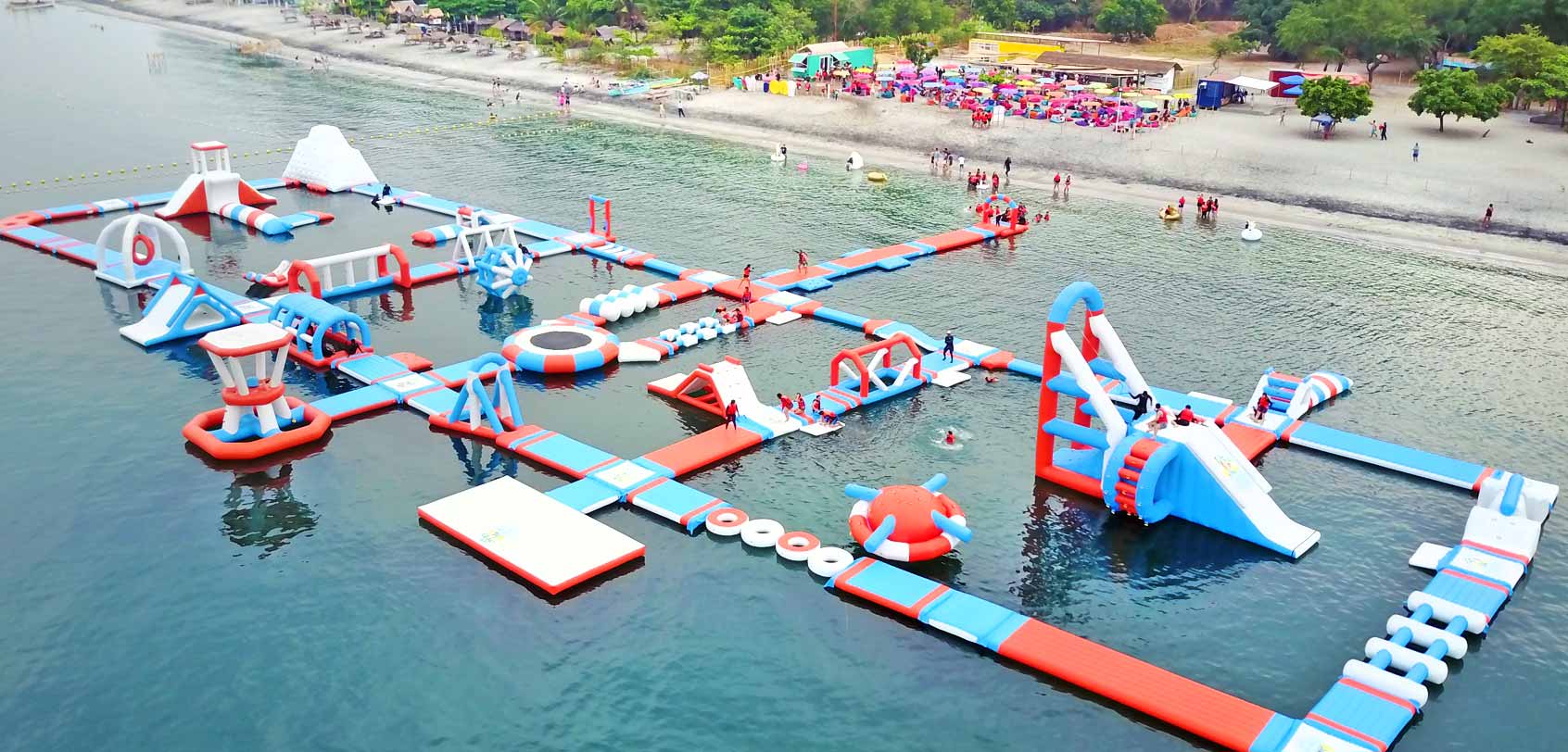 Giant Inflatabl Floating Water Park Adult Inflatable Water Obstacle Course for Sea
