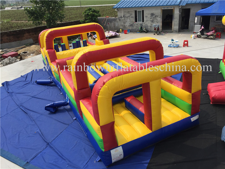 RB5067（10x3m） Inflatable Long Commercial Obstacle Course For Sale