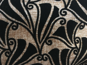 Plain Linen Flocking Upholstery Fabric for Sofa and Chair