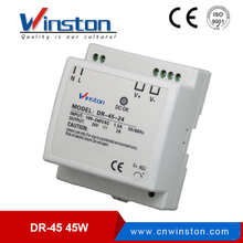 DR-30-5 de alta eficiencia Controlador LED de carril din de salida simple de 30W 5V