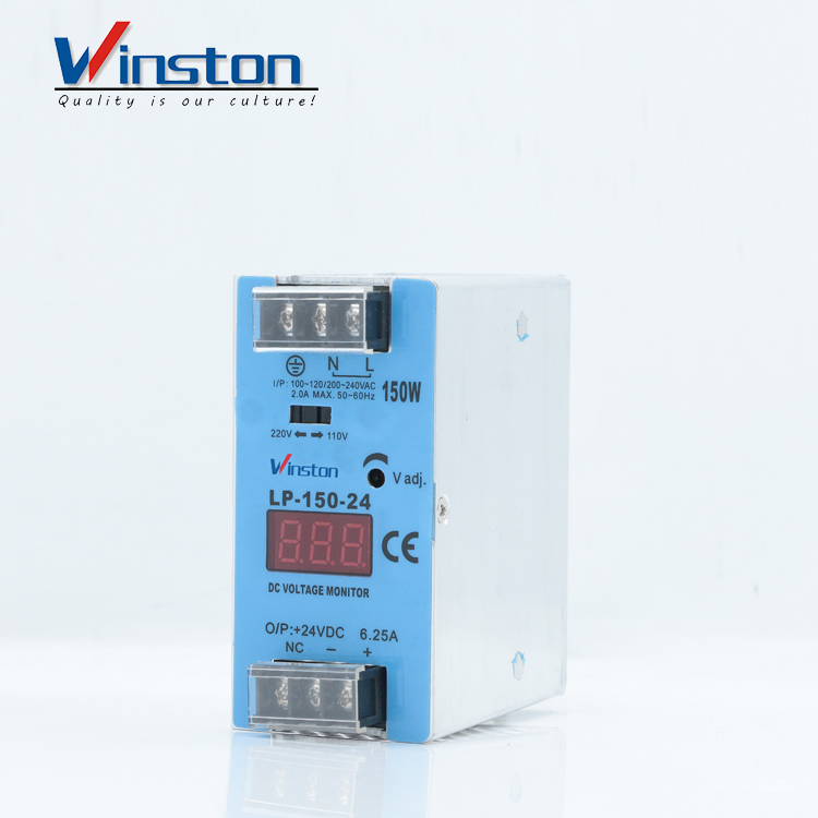Equipo eléctrico Winston riel din 150W 24V fuente de alimentación industrial LP150-24