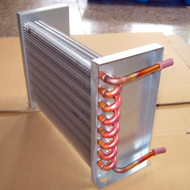 Bobina per scambiatore di calore in alluminio e rame commerciale per stoccaggio a freddo