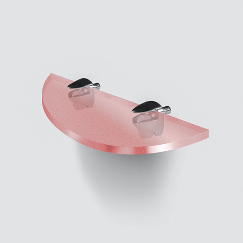 Acrylic Lucite Shower Corner Shelf Clear Bedside Red Warehouse Display