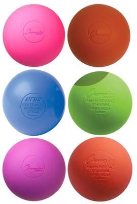Colorful custom lacrosse balls-pack o f 6