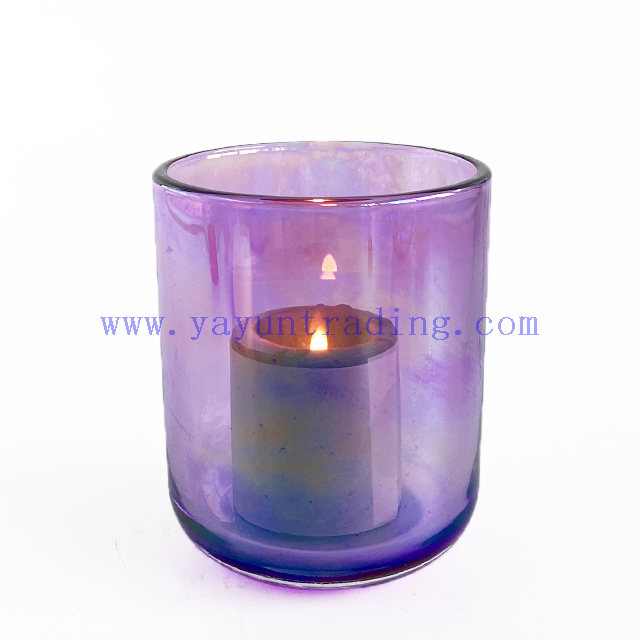 Wholesale 16oz Purple Glass Candle Jar for Candle Making