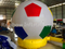 RB22038-3( dia2.7m ) Inflatable Colorful ground balloon for advertising 