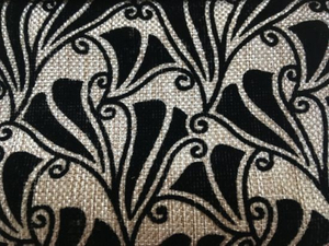Plain Linen Flocking Upholstery Fabric for Sofa and Chair