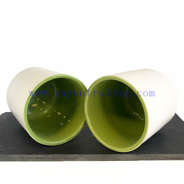 Cheap Price Custom Design Round Bottom Ceramic Candle Jar With Lid