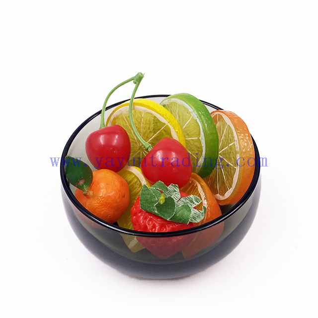 Traditional Style Dinnerware Gray Glass Bowl Salad Bowl Set Serving Bowl