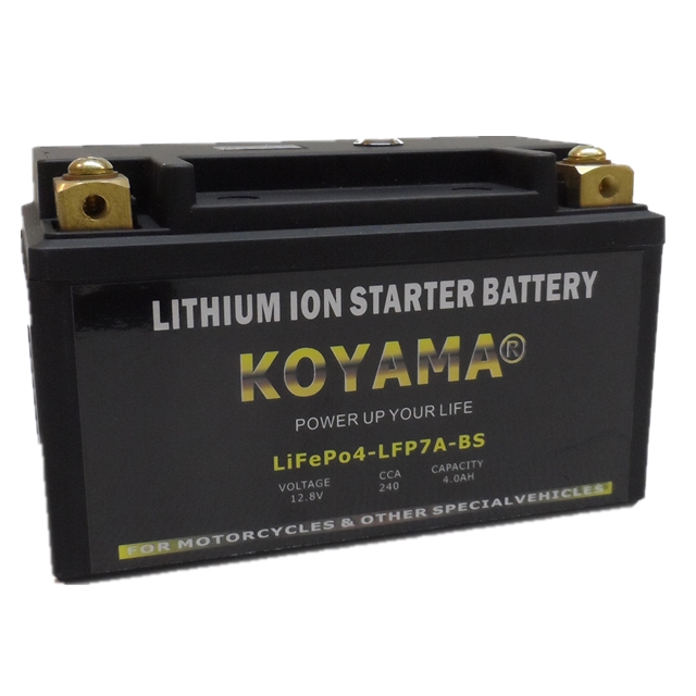 12.8V 4ah LiFePO4 Motorcycle Storage Battery Lithium Ion Battery LFP7A-BS